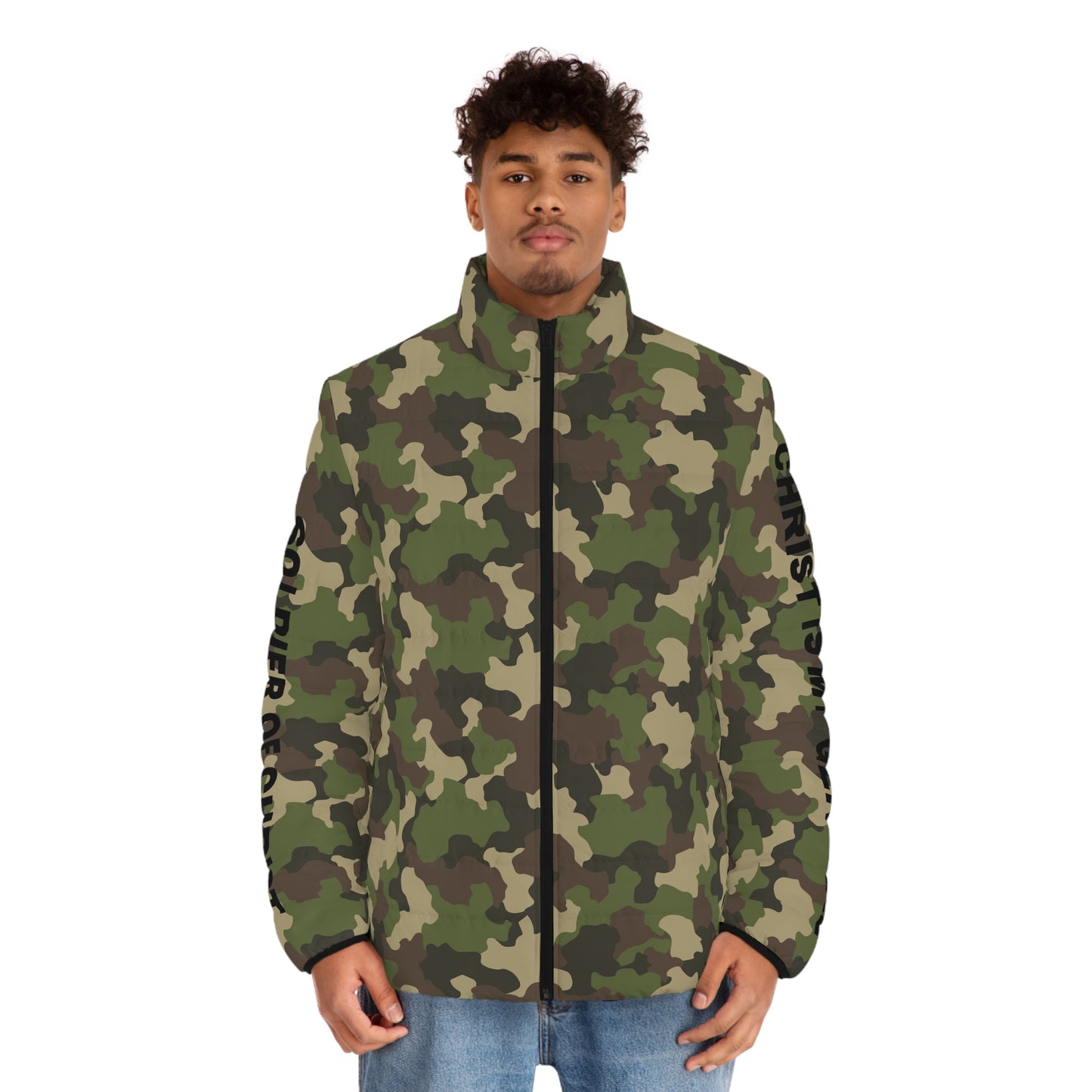 Jacket Soldier of Christ Camo Puffer Jacket
