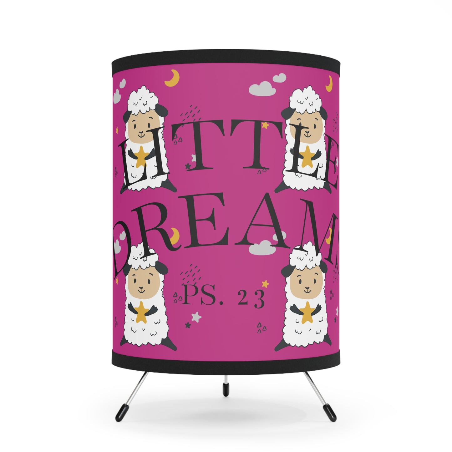 Little Dreams (Girls Version) Tripod Night Lamp